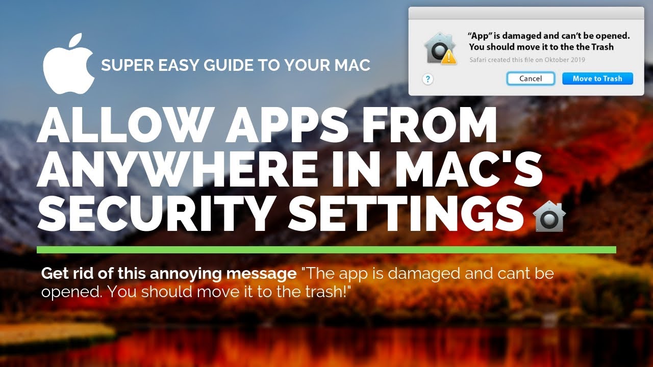 Mac sierra allow apps from everywhere iphone